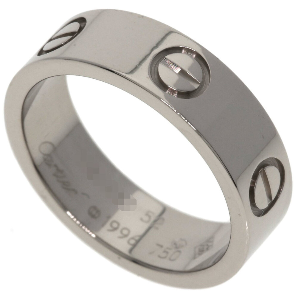 CARTIER Authentic 18k Silver Love Ring #52